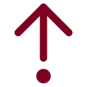 Arrow Up From Dot icon