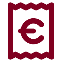 Receipt Euro icon