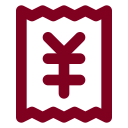 Receipt Japanese Yen icon