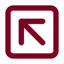 Arrow Up Left Square icon