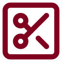 Scissors Square icon