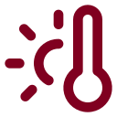 Thermometer Sun icon