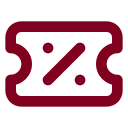 Ticket Percent icon