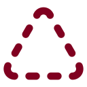 Triangle Dashed icon