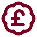 Badge Pound Sterling icon