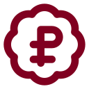 Badge Russian Ruble icon