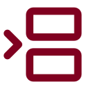 Between Horizonal Start icon