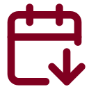 Calendar Arrow Down icon