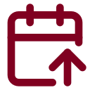 Calendar Arrow Up icon