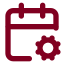 Calendar Cog icon