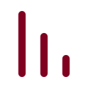 Chart No Axes Column Decreasing icon