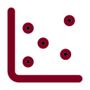 Chart Scatter icon
