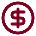Circle Dollar Sign icon