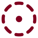 Circle Dot Dashed icon