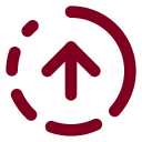 Circle Fading Arrow Up icon