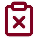 Clipboard X icon