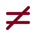 Equal Not icon
