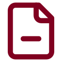 File Minus icon