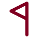 Flag Triangle Left icon