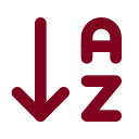 Arrow Down AZ icon