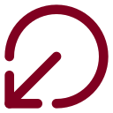 Arrow Down Left From Circle icon