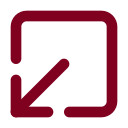 Arrow Down Left From Square icon