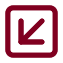 Arrow Down Left Square icon