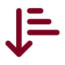 Arrow Down Narrow Wide icon