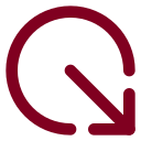 Arrow Down Right From Circle icon
