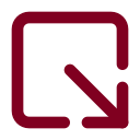 Arrow Down Right From Square icon