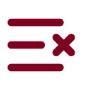 List X icon