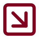 Arrow Down Right Square icon