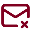Mail X icon
