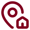 Map Pin House icon