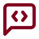 Message Square Code icon
