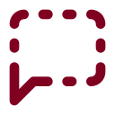 Message Square Dashed icon