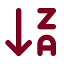 Arrow Down ZA icon
