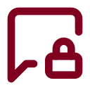 Message Square Lock icon