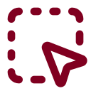 Mouse Pointer Square Dashed icon