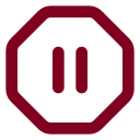 Octagon Pause icon