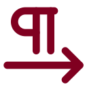 Pilcrow Right icon