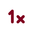 Multiplier 1x icon